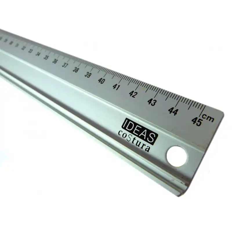 Liquidación Regla Metálica Antideslizante 45 cm