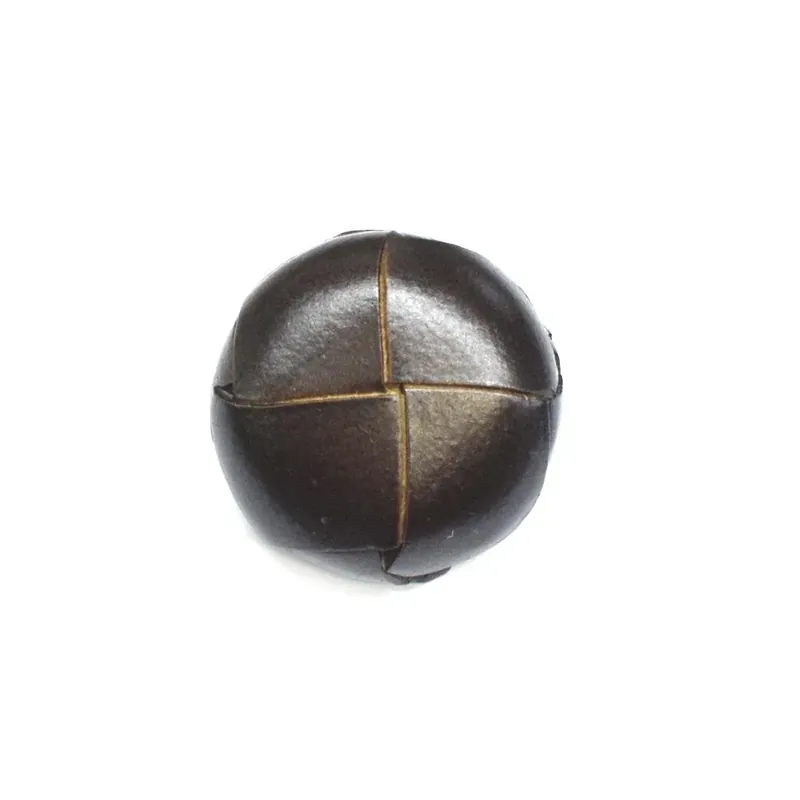 Botón de cuero tiras entrelazadas - Marrón Últimas Unidades