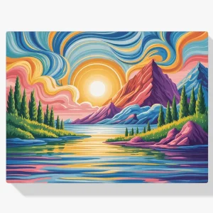 Pintar por Números – Cielo pintado, lago reflectante Precio Reducido