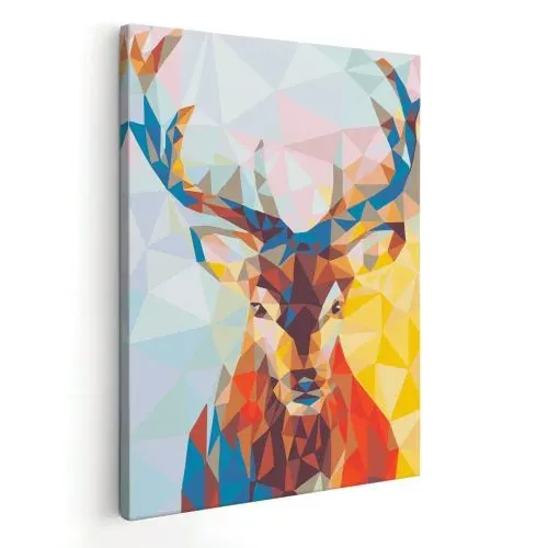 De Moda Pintar por Números – Ciervo abstracto