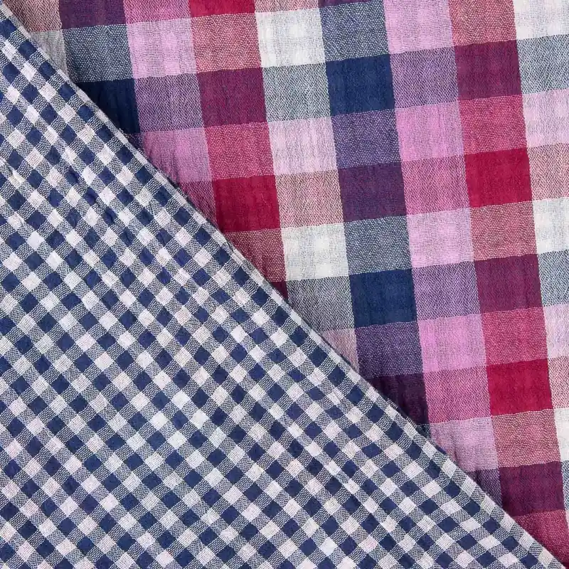 Doble Gasa Bambula Reversible Cuadro Picnic Súper Precio