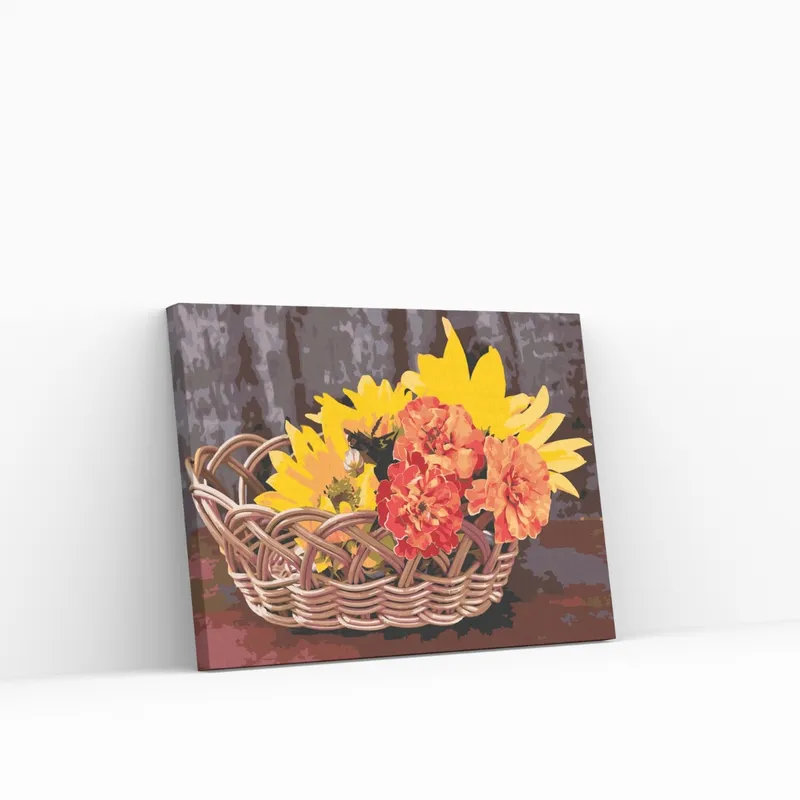Edición Limitada Pintar por Números – Cesta con flores