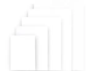 Carton Pluma A4 5 mm Blanco Garantía De Devolución De Dinero