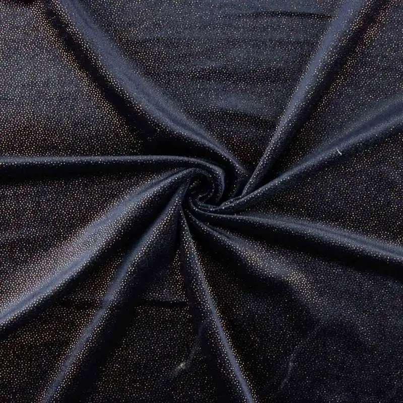 Terciopelo Licra Fantasy Gold Marino Pago Seguro