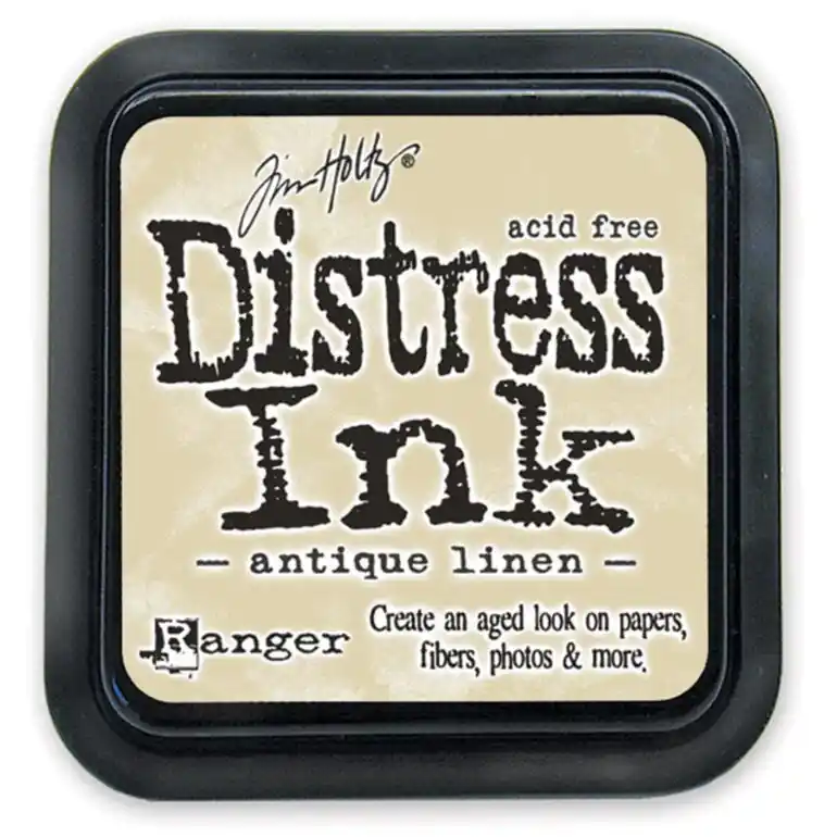 Oferta Flash Tinta Distress Antique Linen, de Tim Holtz