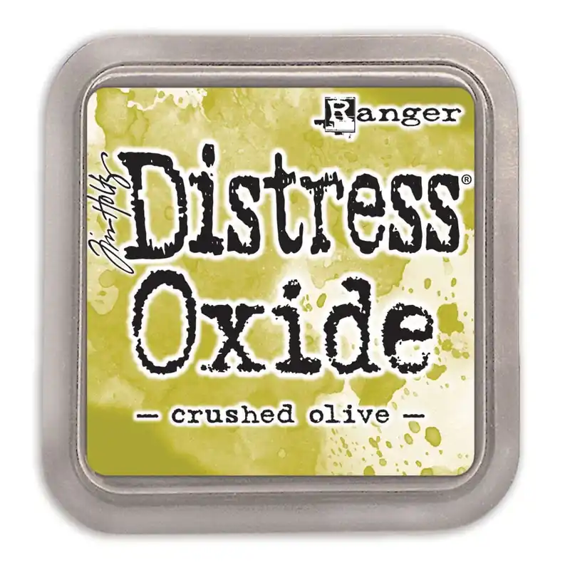 Promoción Tinta Distress Oxide Crushed Olive, de Tim Holtz