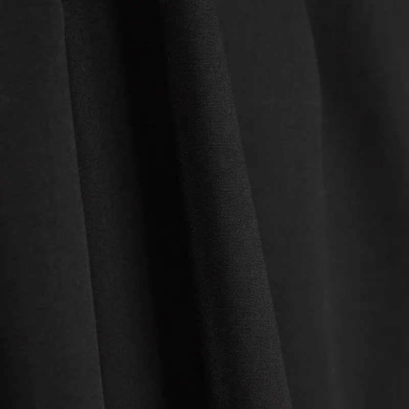 De Moda Popelín Poliéster/Algodón Negro