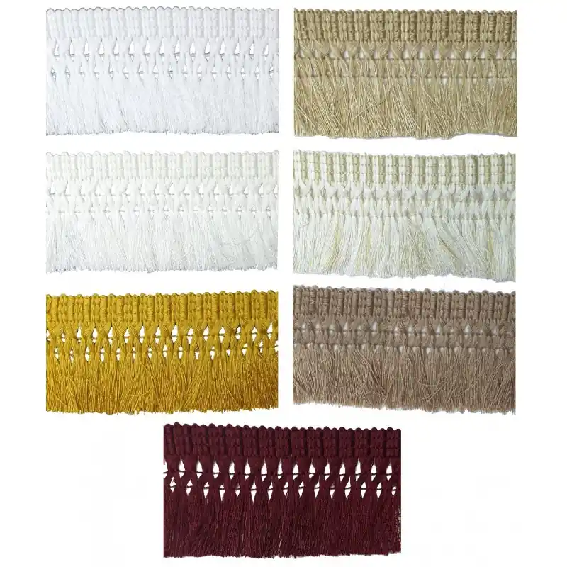 Nuevo Modelo Fleco de Tapicería Classic 7cm FL8 - Blanco