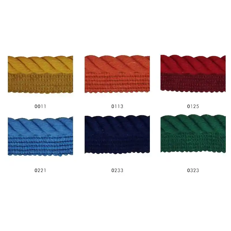 Marca Reconocida Cordón Trenzado Algodón 1cm con Pestaña - 0011 Oro oscuro