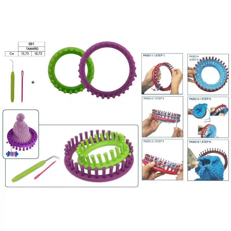 Económico Telar Circular de Tricotar (Pack de 2)