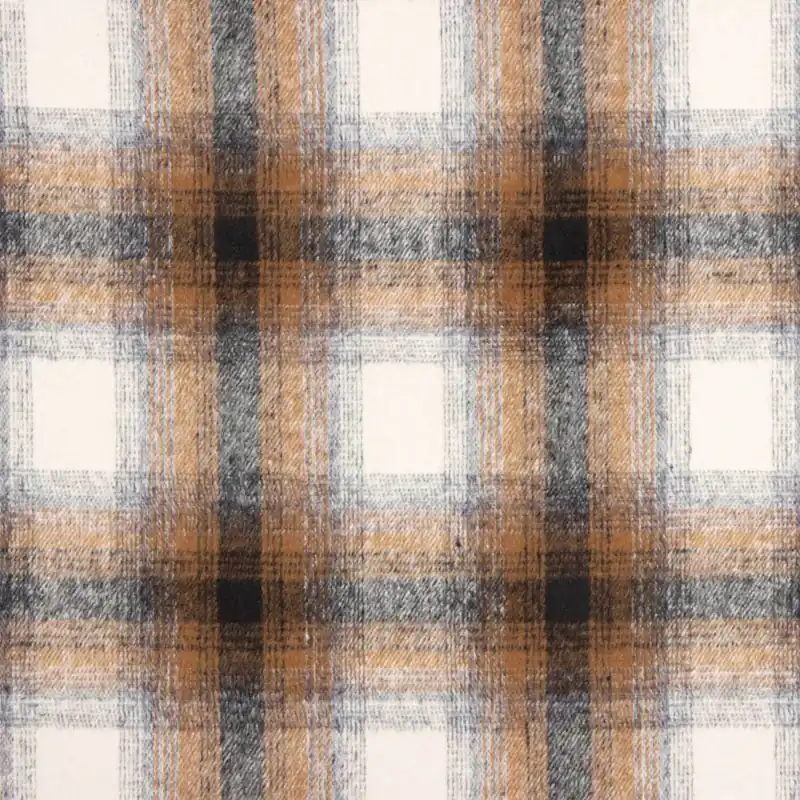 Mayoreo Mouflón Cuadros Camel, Gris y Crudo