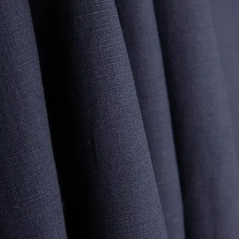 Hecho A Mano Lino Azul Marino