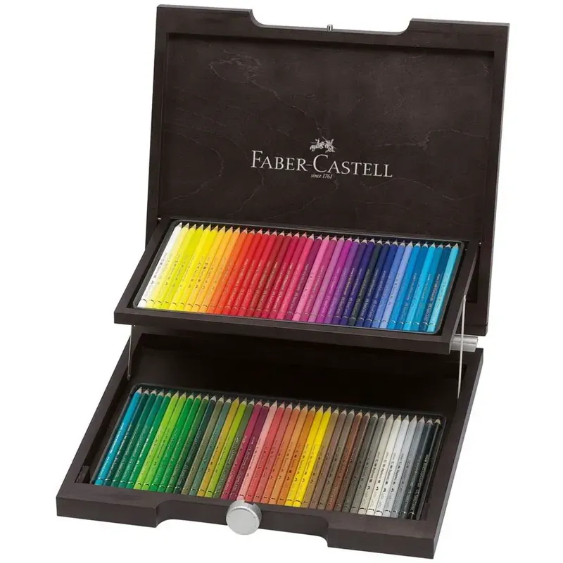 Estuche de madera 72 Polychromos, de Faber-Castell Barato