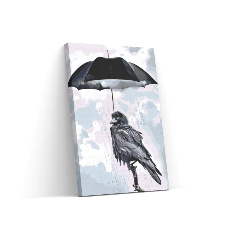 A Buen Precio Pintar por Números – Cuervo bajo el paraguas