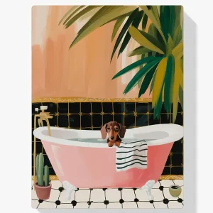 Pintar por Números – Dachshund en la bañera Últimas Unidades