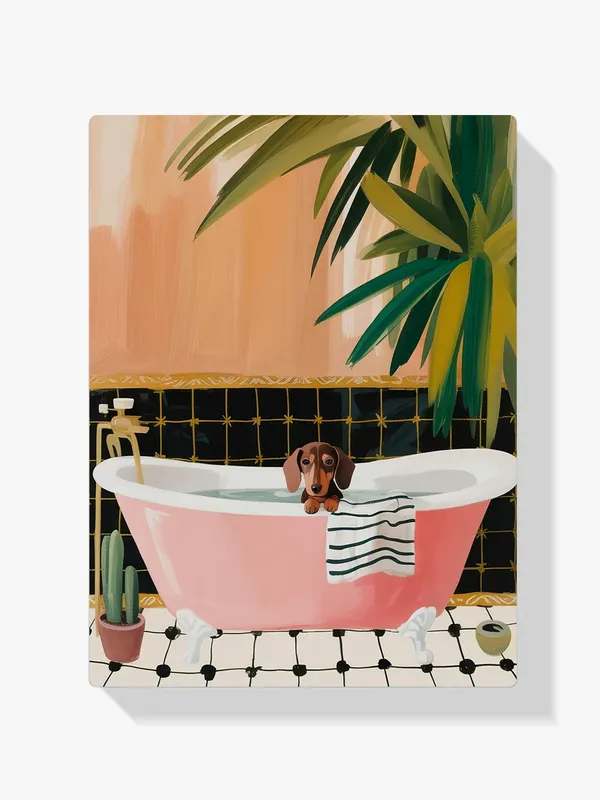 Pintar por Números – Dachshund en la bañera Últimas Unidades
