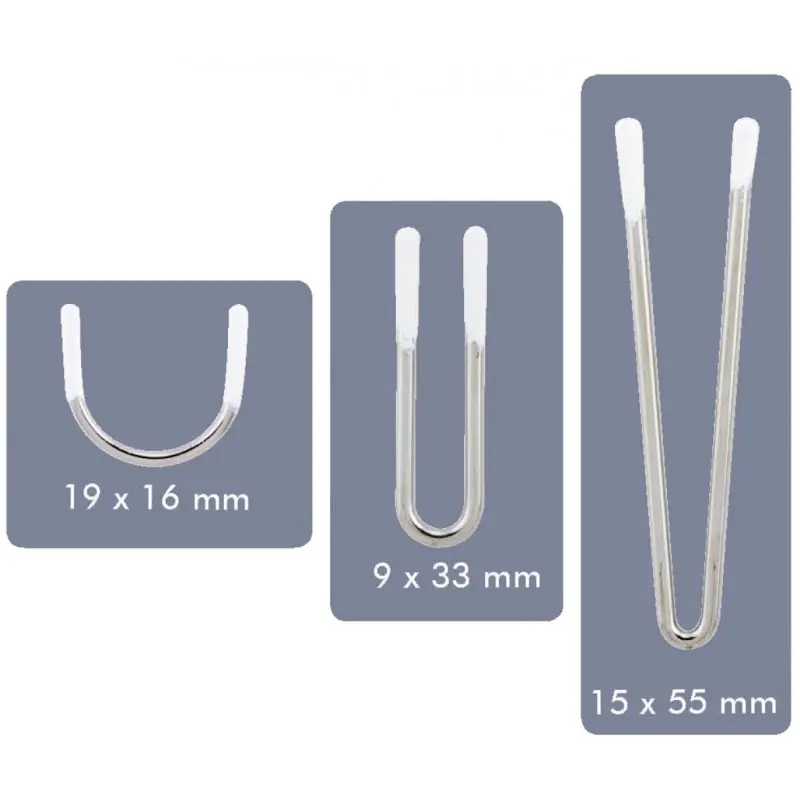 Favorito De Clientes Ballena Escotes: Acero y Nylon, 4 Tamaños, Soporte para Escotes - 1,9 cm x 1,6 cm