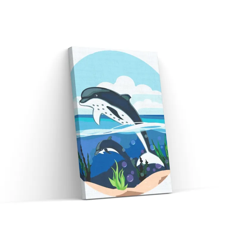 Pintar por Números – Delfines en el océano Promoción Exclusiva