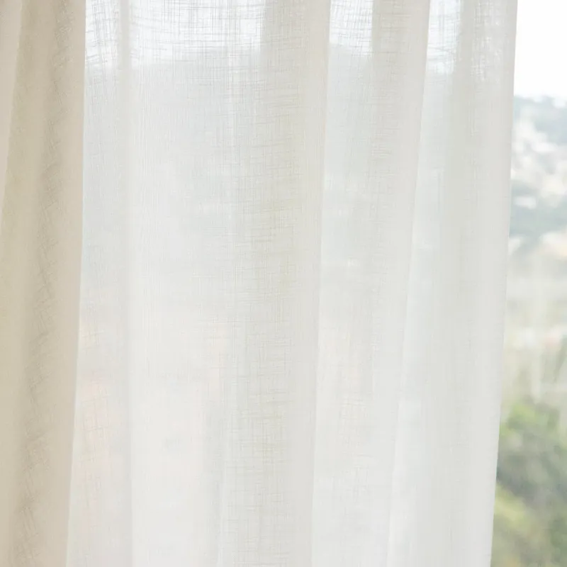 Visillo Ignífugo Coupé Blanco Natural Favorito De Clientes