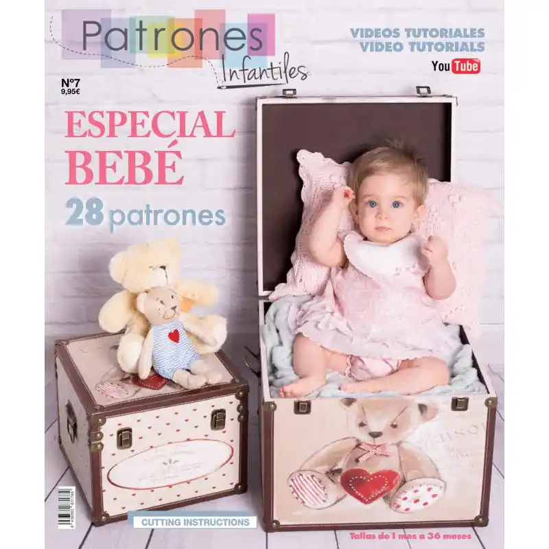Revista Patrones de Costura Infantil Nº 7 Especial Bebé Mayoreo