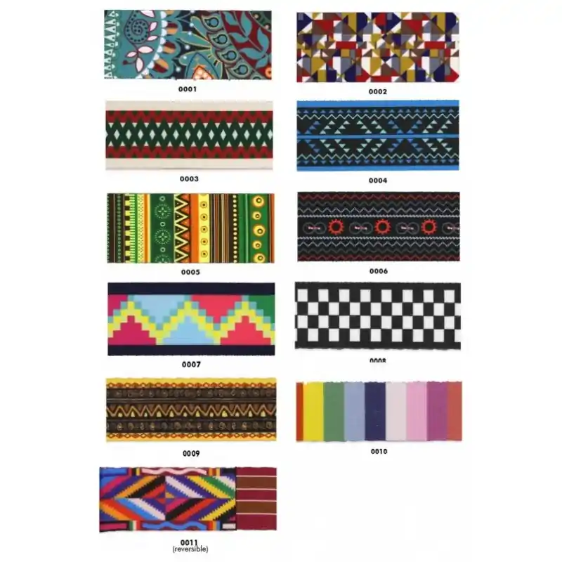 Cinta de Mochila Estampada Doble Cara 5 cm - 0001 Tendencia