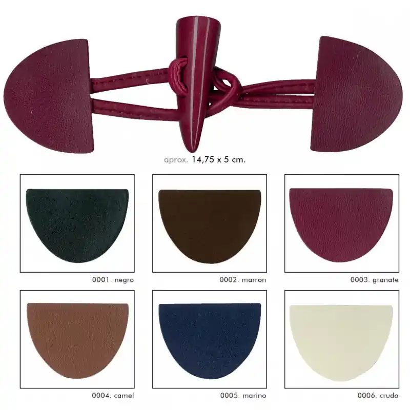 Nueva Colección Cierre Trenca Chamaco de Piel Natural (14.75 x 5 cm) en Varios Colores - Negro