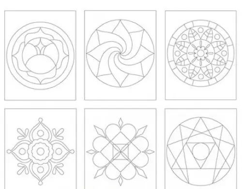 Cuadro Arena Niefenver Mod. mandalas Pack de 6 Precio De Oferta