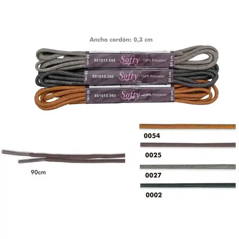 Alta Calidad Cordón De Zapato Redondo Encerado - 0054 Marrón