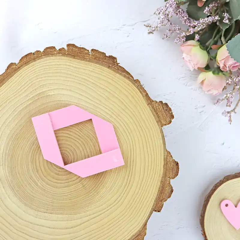 Mayoreo Guía escuadra Rosa para cortar esquinas