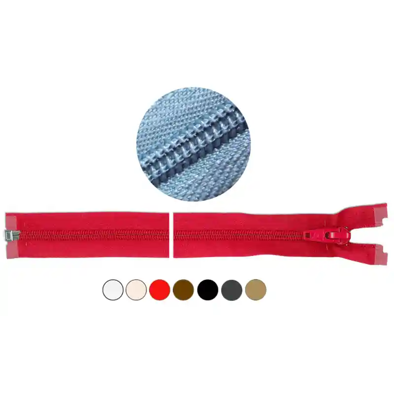 Disponible Ahora Cremallera Con Separador 8mm - Malla Espiral - 501 Blanco