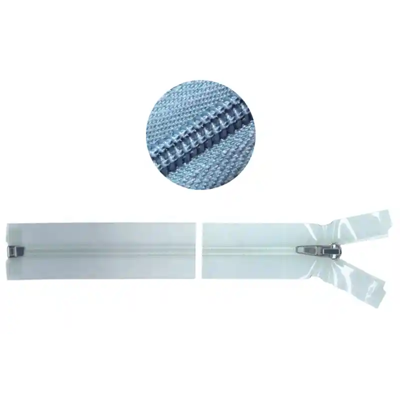 Cremallera con Separador PVC Transparente - Malla Espiral Precio Bajo