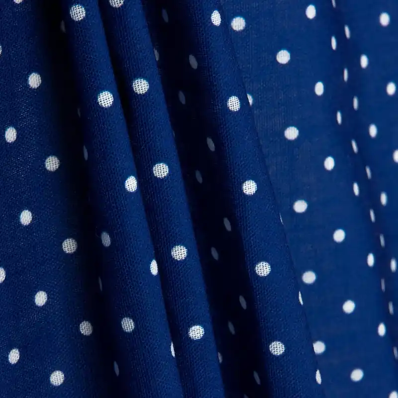 Tela Rústico Estampado Lunar 3mm Azulón Stock Limitado