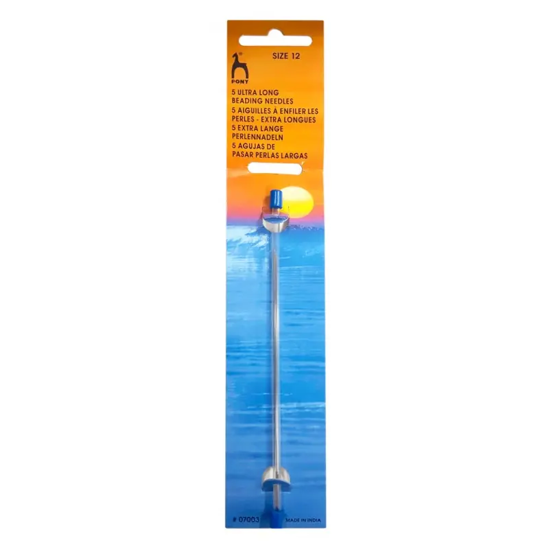 Mejor Precio Agujas Extra Largas Flexibles para Enhebrar Perlas y Abalorios Pony - 10