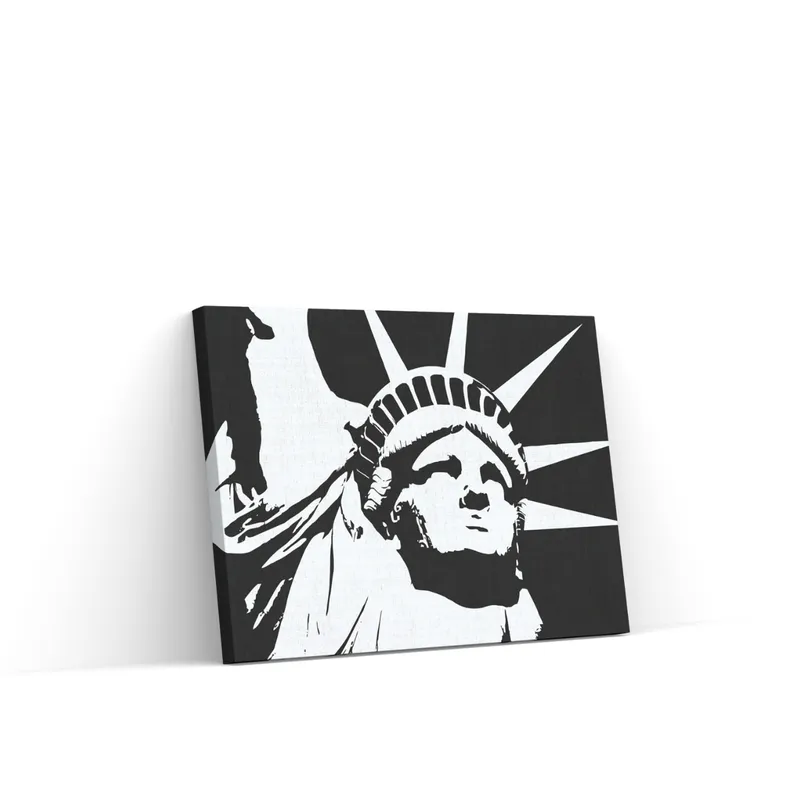 Precio Económico Pintar por Números – Estatua de la Libertad en blanco y negro