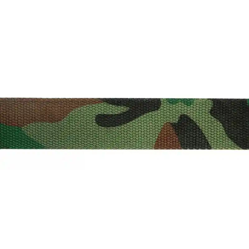 Cinta de mochila estampado camuflaje verde 4cm Oferta Especial