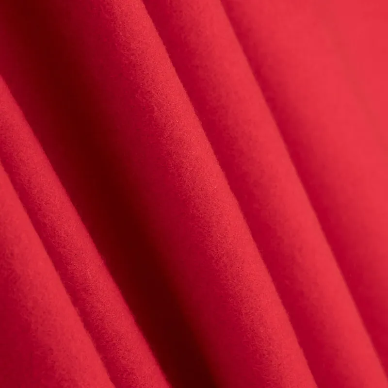 Punto Felpa Perchado Rojo Tendencia