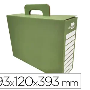 Caja Cheque-Libro Liderpapel para Material Escolar Carton Reforzado con Asa Medida 393X120X393Mm Nuevo Modelo