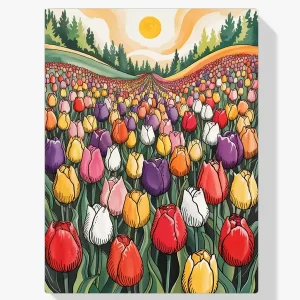 Pintar por Números – Fields of Tulips Lujoso