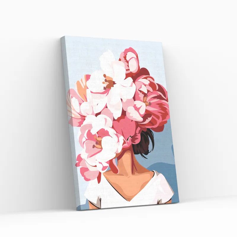 Envío Exprés Pintar por Números – Flor Pelo Rosa