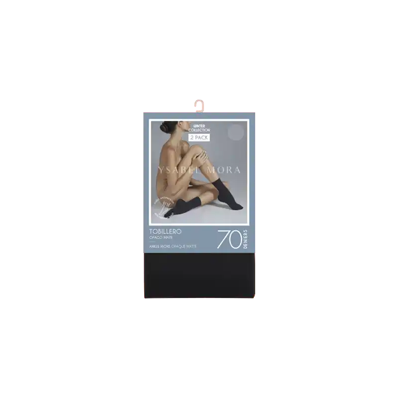 Pack 2 Pares Tobilleros Opacos 70 DEN Ysabel Mora - Talla Única - Marrón Precio De Fábrica