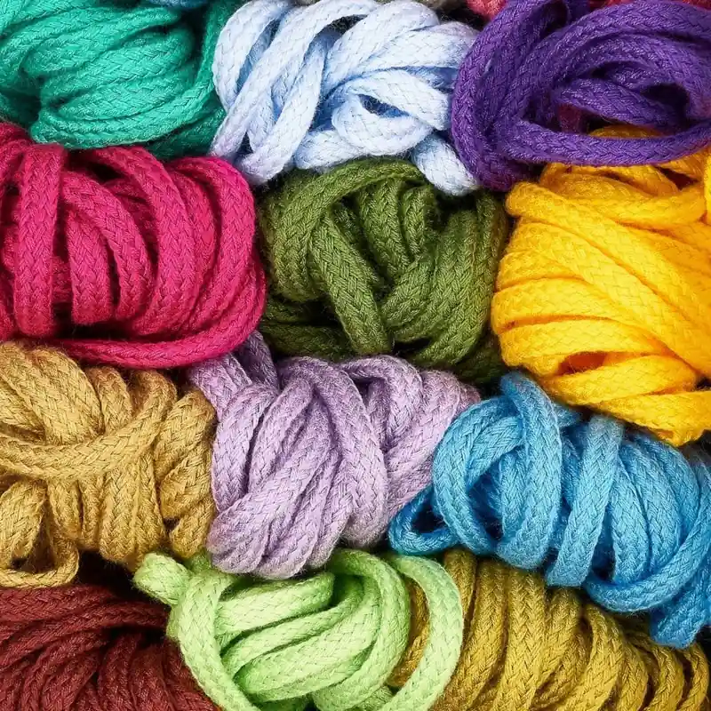 Tendencia Cordón Acrílico Trenzado 8mm Manubens - 0001 Blanco