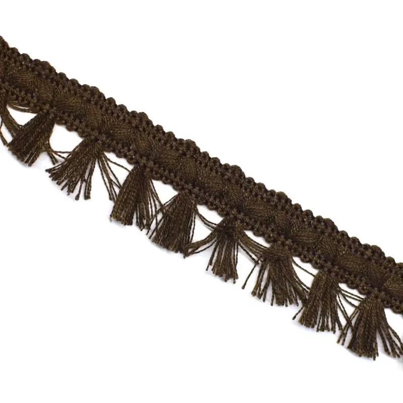 Oferta Fleco algodón 30mm - Marrón