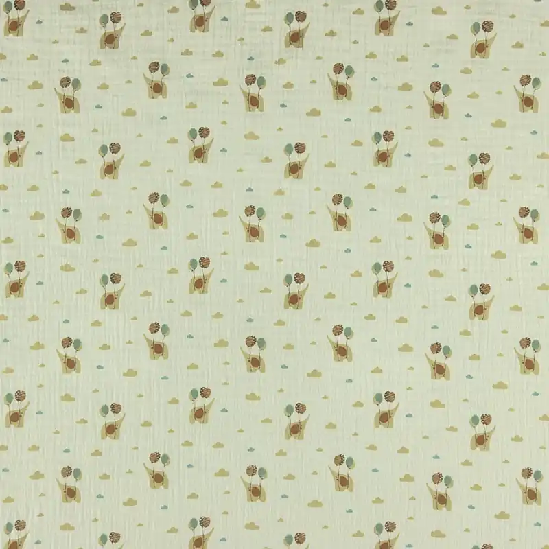 Bambula Algodón Dumbi Verde Barato