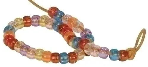 Abalorios Plastico Niefenver 300 Unidades Colores Transparentes Arcoiris Precio Reducido