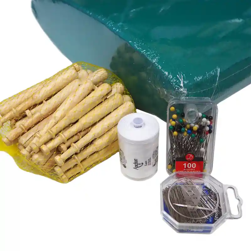 Artesanal Pack de Iniciación Completo para Encaje de Bolillos