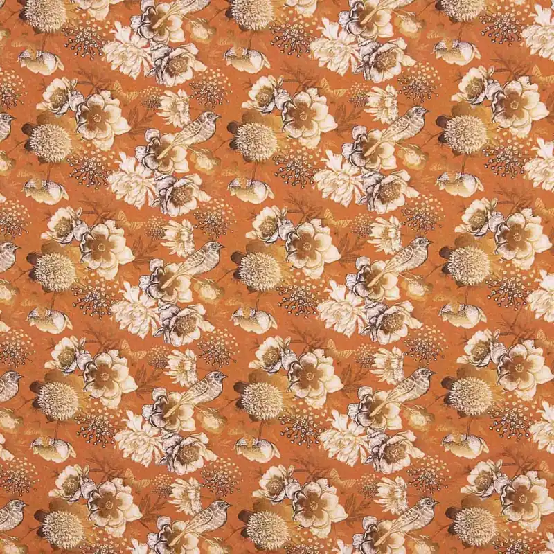 Viscosa Estampada Elios Teja A Buen Precio