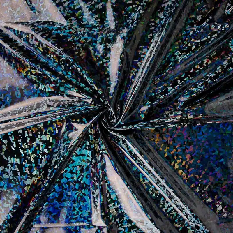 Vinilo Charol Holográfico Diamante Negro Oferta Especial