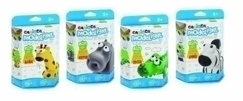 Directo De Fábrica Pasta de Modelar Carioca Modelight Playbox Safari 12 Unidades