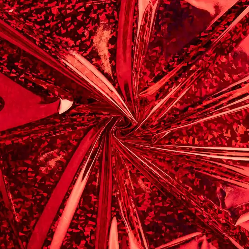 Vinilo Charol Holográfico Diamante Rubí De Moda