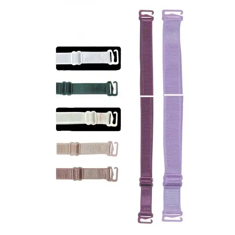 Tirantes Elásticos de Sujetador Ajustables - 1 cm - Blanco Original